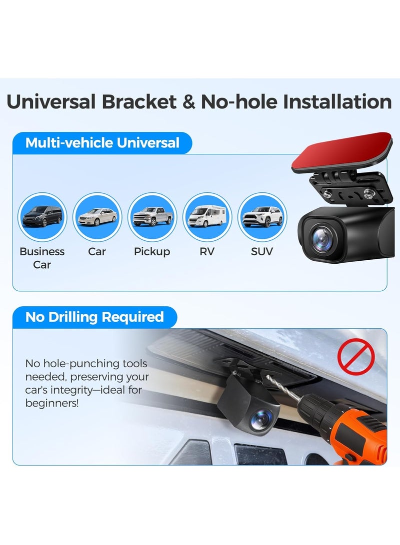 NEW SMART Rear Canera Mount-Windshield and Mirror Mount,Backup Camera Holder With Adhesive,Dash Cam Rear Camera Holder, Compatible With Reverse Camera, Rear View Camera, Mirror Mount For Vehicles, Cars, Trucks - Image 5